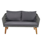 4 PCS Outdoor Patio Furniture Conversation Set