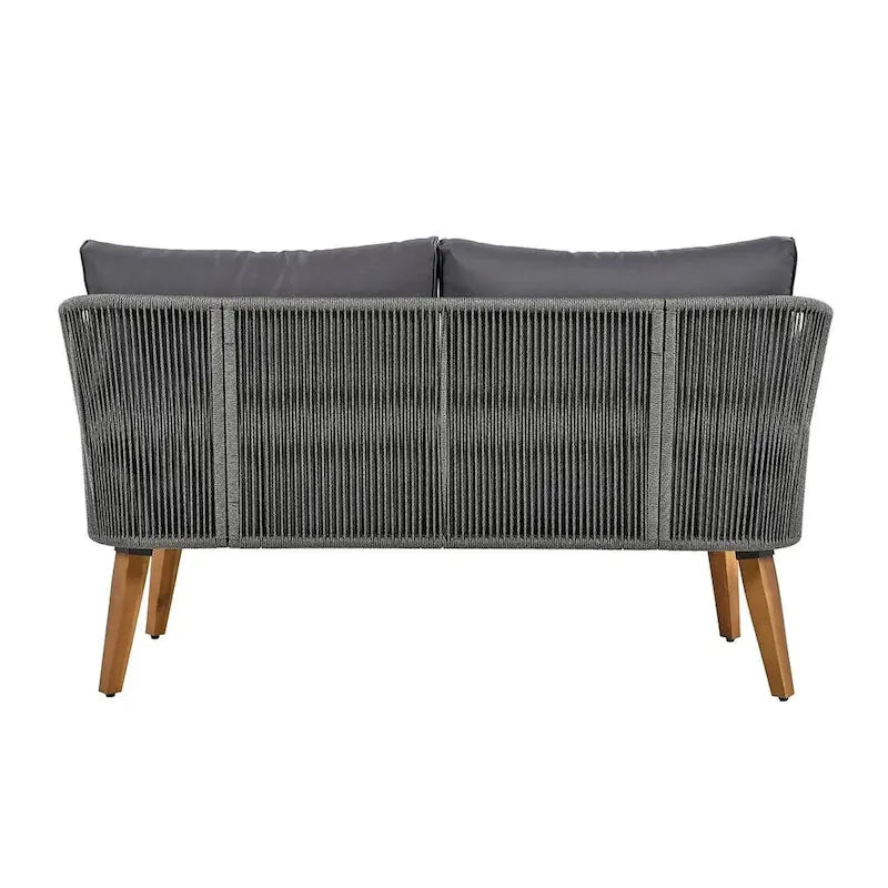 4 PCS Outdoor Patio Furniture Conversation Set