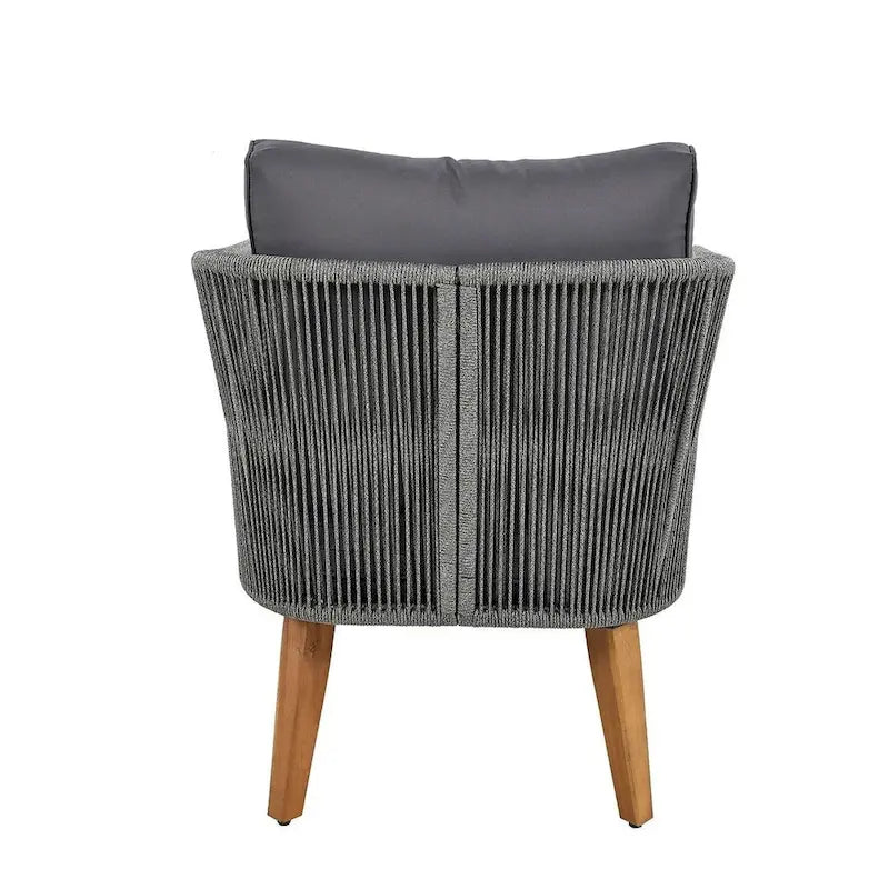4 PCS Outdoor Patio Furniture Conversation Set