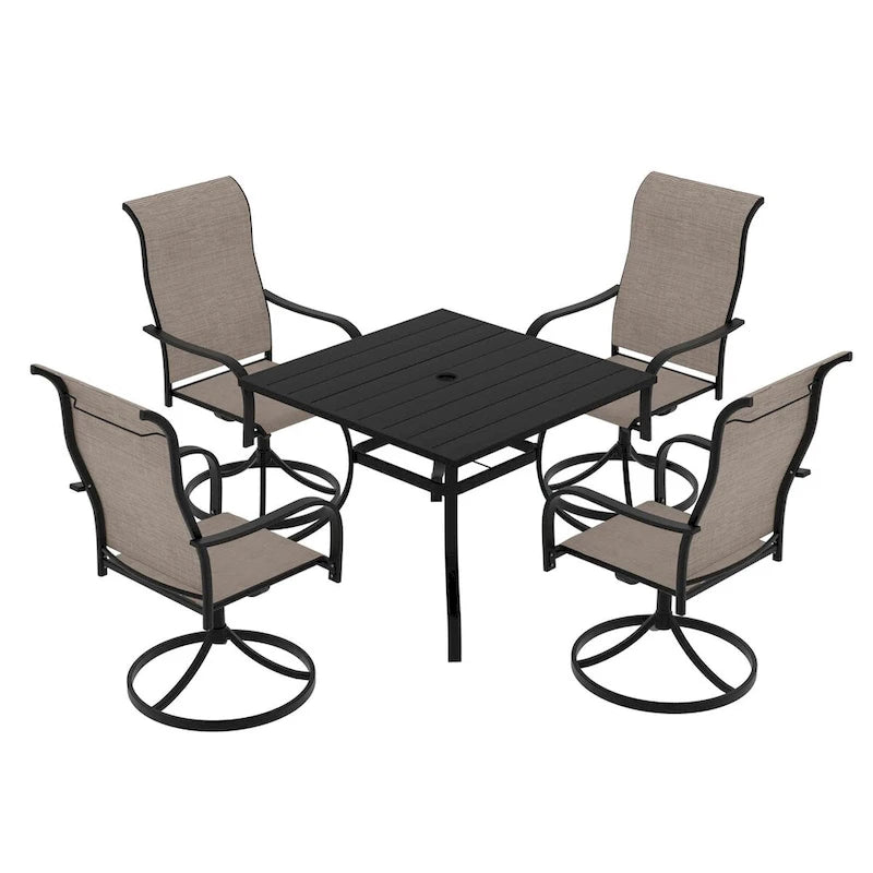Aluminum Patio Extendable Dining Table 53- 106