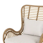 2 PCS Outdoor Modern Rattan Chair Set of 2 by Christopher Knight Home