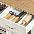 Rolling Kitchen Island with Storage