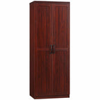 Freestanding Storage Cabinet with 2 Adjustable Shelves and Door - N/A