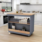 Two-sided Kitchen island Cart on Wheels by Harper&Bright Designs