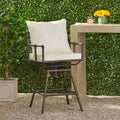 Iron Bar Stool W/Cushions