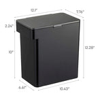 Yamazaki Home Airtight Pet Food Container - Three Sizes, Polypropylene, Large, 15 lbs., 3.2 gallons, 12 quarts