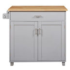 Rolling Kitchen Island Cart with Wheels , Drawer, Storage Racks