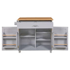 Rolling Kitchen Island Cart with Wheels , Drawer, Storage Racks