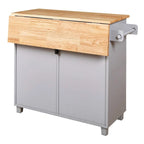 Rolling Kitchen Island Cart with Wheels , Drawer, Storage Racks