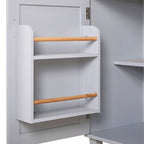 Rolling Kitchen Island Cart with Wheels , Drawer, Storage Racks