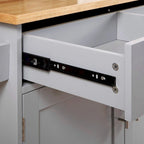 Rolling Kitchen Island Cart with Wheels , Drawer, Storage Racks