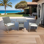 3 Piece Patio Wicker Conversation Set