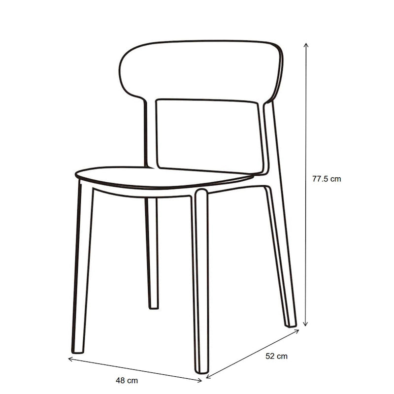 Metro - Spencer - Eco-Friendly Outdoor Stacking Chair - Set of 4