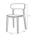 Metro - Spencer - Eco-Friendly Outdoor Stacking Chair - Set of 4
