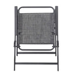 Outdoor Patio Dining Set for 4 Metal Furniture Chair Set with Umbrella