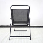 Outdoor Patio Dining Set for 4 Metal Furniture Chair Set with Umbrella