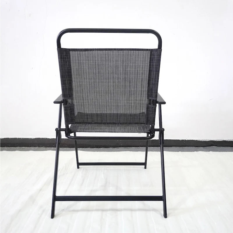 Outdoor Patio Dining Set for 4 Metal Furniture Chair Set with Umbrella