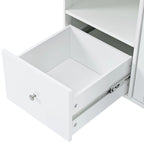 Kitchen Island with Drop Leaf, LED Light