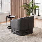Swivel Barrel Chair With Ottoman, Swivel Accent Chairs Armchair for Living Room