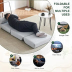 Single Sofa Chair Foldable Bed with Pillow,Portable Sofa Bed,Sofa Chair,Made of Breathable and Wearable Linen