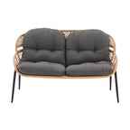 Manhattan Comfort Pine Modern 4-Piece Patio Conversation Set