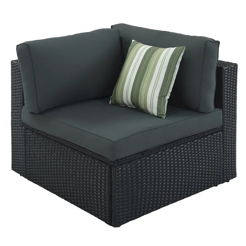 7-piece Outdoor Wicker Sofa Set, Rattan Conversation Sofa Sofa Lounger
