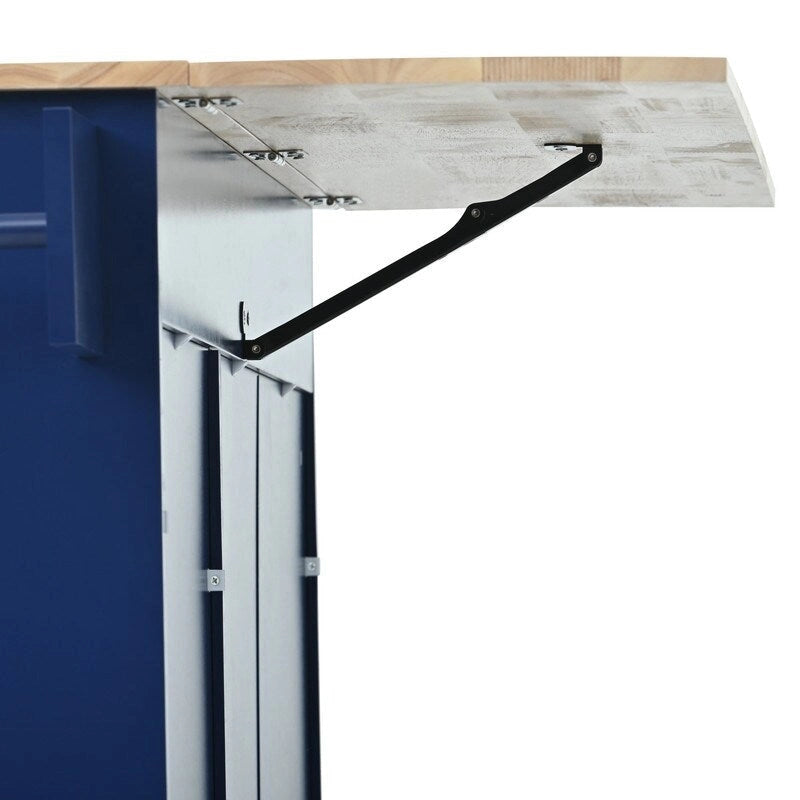 Rolling Kitchen Island with Solid Wood Top and Locking Wheels,Drop Leaf