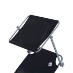 Outdoor Portable Lounge Chair, Adjustable Folding Chaise Lounge with Sun Shade