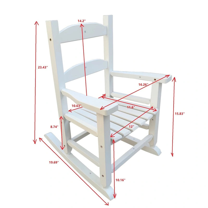Childrens Rocking Chair, Features Classic Rocker Design Perfect for Indoor or Outdoor