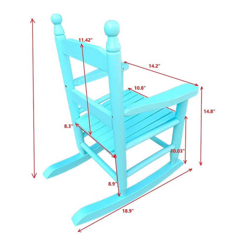 Childrens Rocking Chair, Features Classic Rocker Design Perfect for Indoor or Outdoor