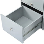 Rubberwood Kitchen Cart with Drop Leaf, Internal Storage Rack, Flip Cabinet Door, and 2 Drawers