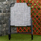 Outdoor Garden Fabric Rocking Chair with Steel Frame