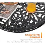Outdoor Bistro Table Set, All Weather Cast Aluminum Patio Sets