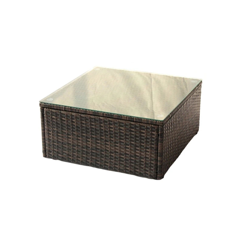 7 Pieces PE Rattan Patio Furniture Set