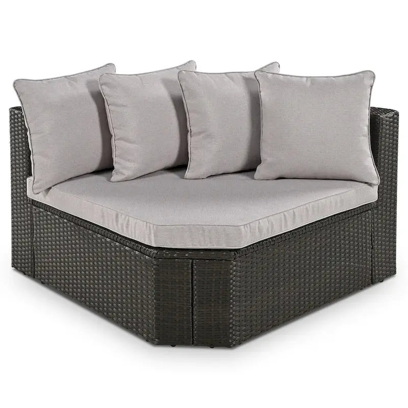 QQ 7-piece Outdoor Wicker Sofa Set