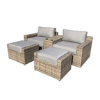 Ventura 5-Piece Rattan Chat Set