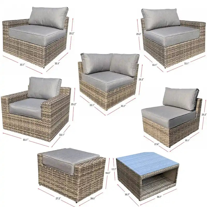 Ventura 5-Piece Rattan Chat Set