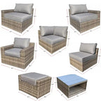Ventura 5-Piece Rattan Chat Set