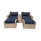 Ventura 5-Piece Rattan Chat Set