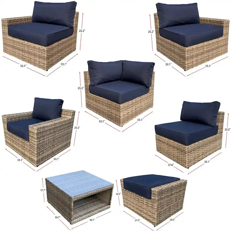 Ventura 5-Piece Rattan Chat Set