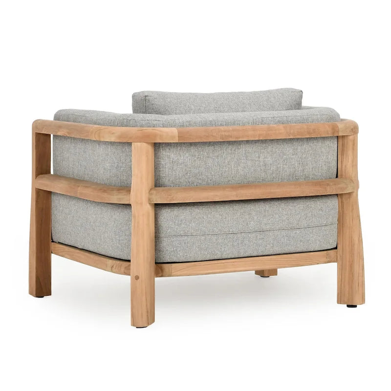 Classic Home Aston Teak Wood Outdoor Accent Chair