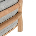 Classic Home Aston Teak Wood Outdoor Accent Chair