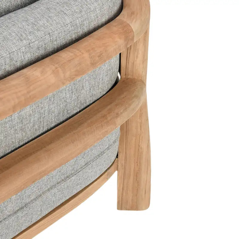 Classic Home Aston Teak Wood Outdoor Accent Chair