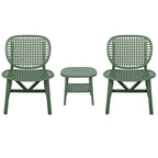 3 Pieces Patio Table Chair Set All Weather Conversation Set Outdoor Table - Size: Chair:22.05*23.23*31.3in