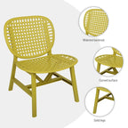 3 Pieces Patio Table Chair Set All Weather Conversation Set Outdoor Table - Size: Chair:22.05*23.23*31.3in