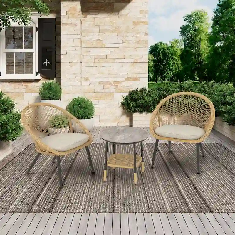 3-Piece Outdoor Patio Bistro Set
