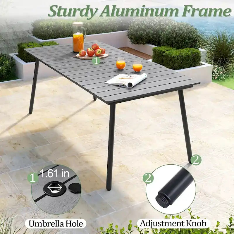 VredHom Outdoor 5/6-piece Rectangle Patio Dining Set