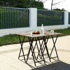 TV Trays for Eating Set of 4 Folding TV Dinner Tables for Small Space - 18.9L *14.2W * 26H