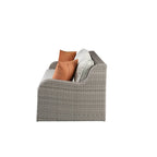 CUSchoice Grey Patio Sectional Set With 2 Pillows - 82L X 36D X 30H
