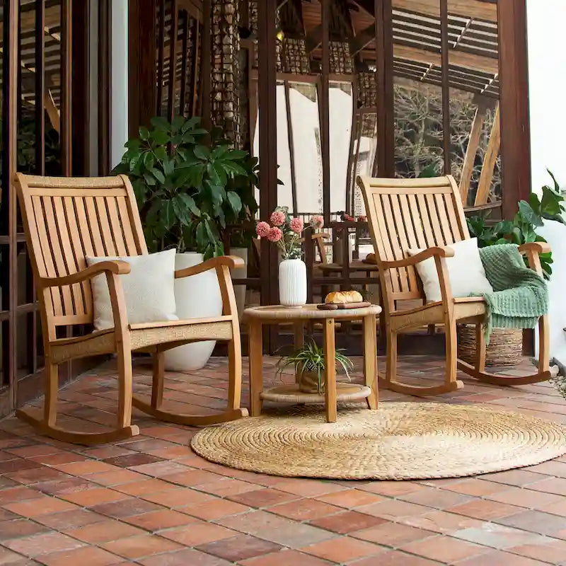 Cambridge Casual Marrakesh Teak Wood Outdoor Rocking chair